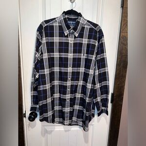 Ralph Lauren Black and Blue Plaid Shirt